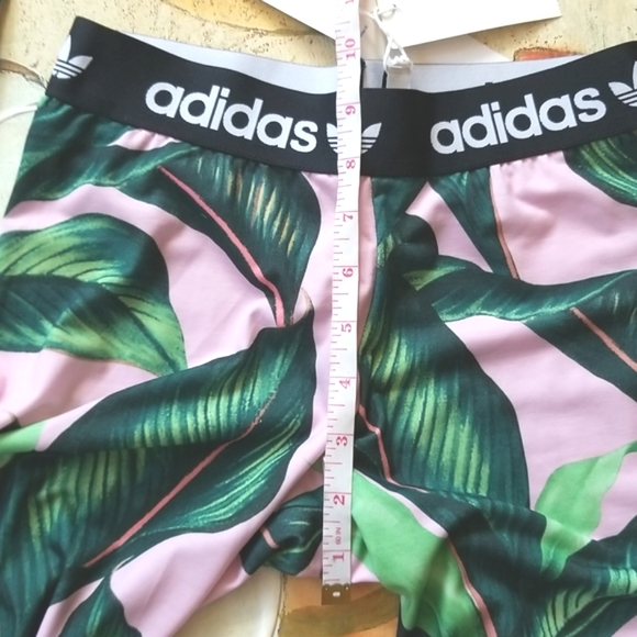 ADIDAS x Farm Rio 2018 Pink Green PALM BODYSUIT Small Logo Leggings SET NWT - Picture 10 of 16